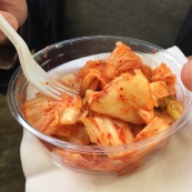 A photo of the Kimchi side from GoGo Gogi Gui.