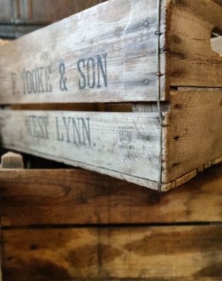 Wooden crates from King's Lynn